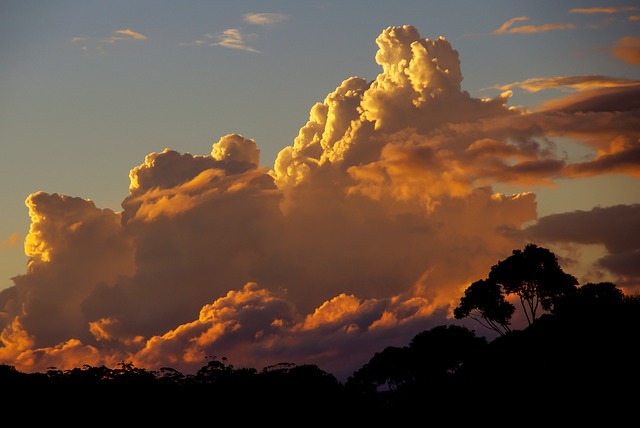 オーストラリアの夕方の空